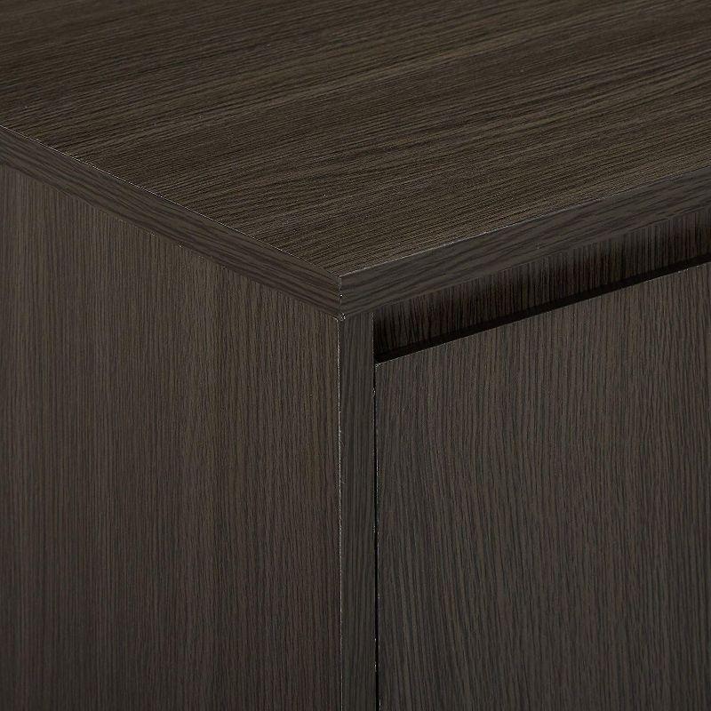 Kings Brand Furniture - 2 Door Cabinet Entryway Console Table with Storage Shelf, Oak Gray