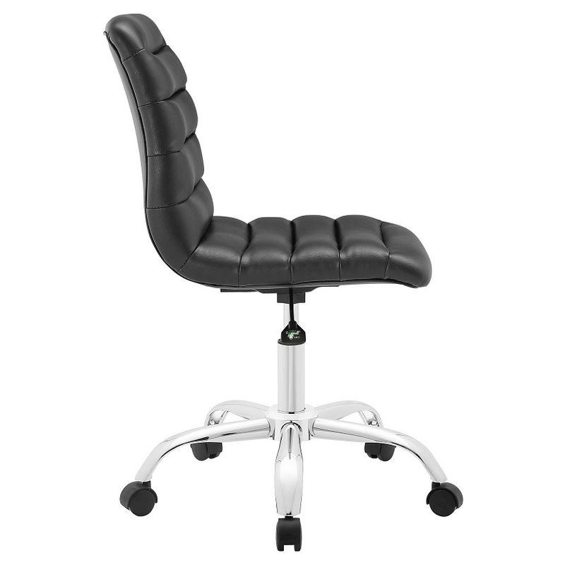 Ripple Armless Mid Back Vinyl Office Chair by Modway