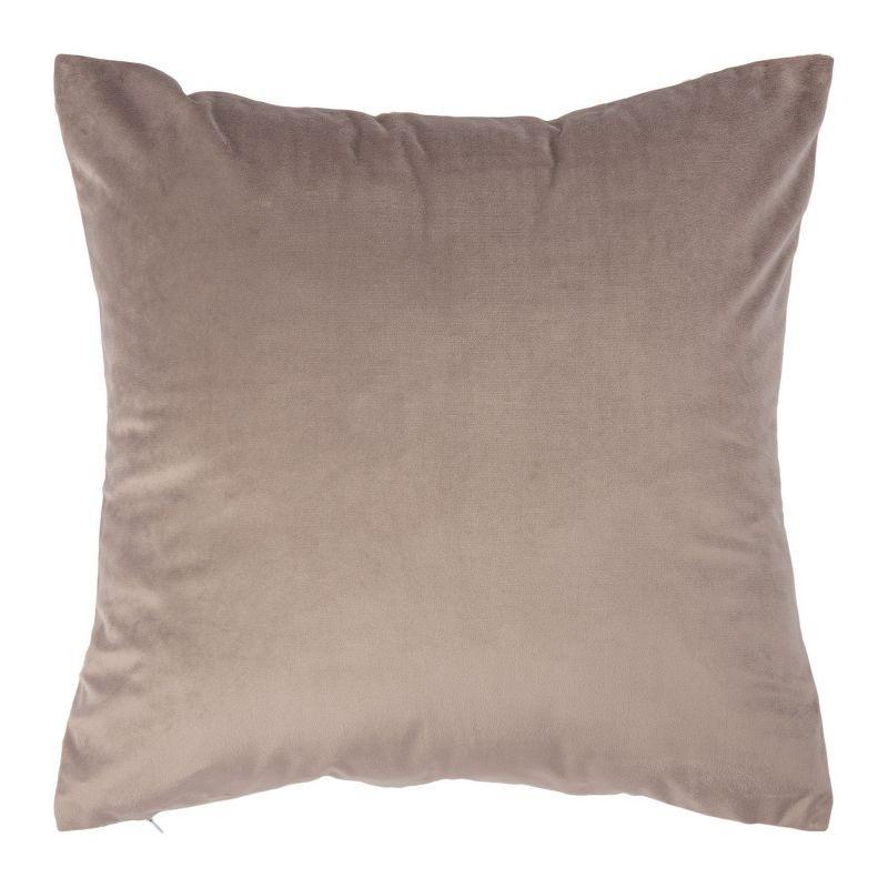 Rensia 18" Square Purple and Silver Polyester Pillow