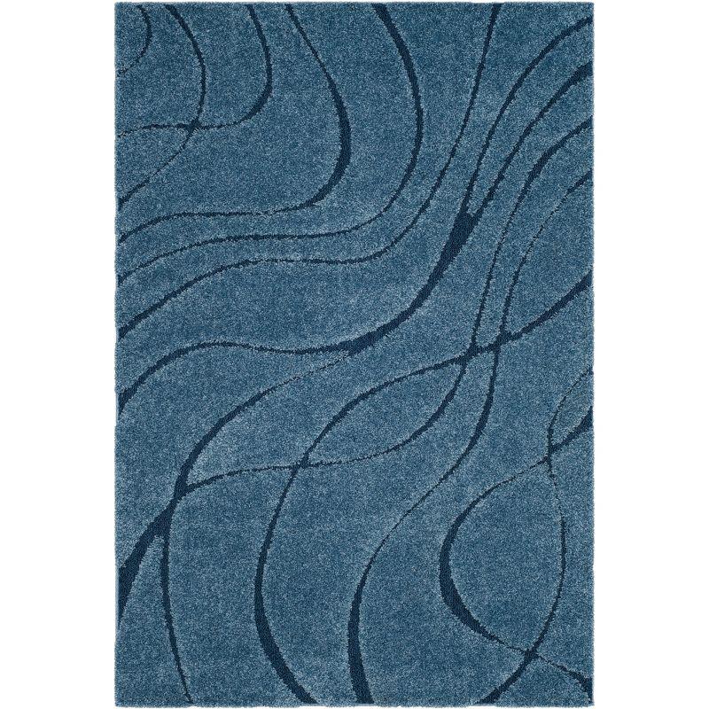 Florida Shag SG471 Power Loomed Area Rug  - Safavieh