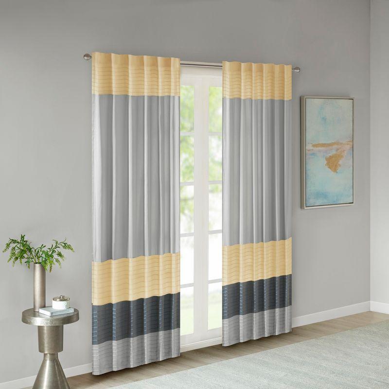 Amherst Polyoni Pintuck Curtain Panel