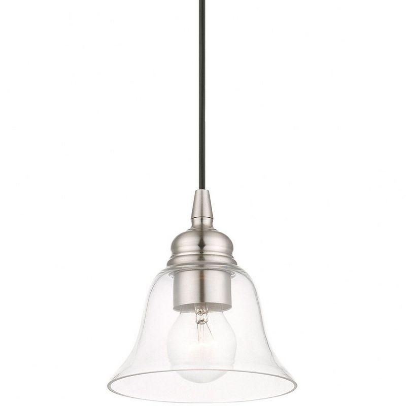 Livex Lighting Moreland 1 - Light Pendant in  Brushed Nickel