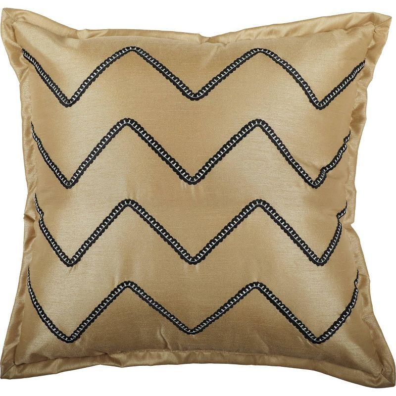 Nanshing America, Inc Pierre 7 Piece Luxury Glam Comforter Set