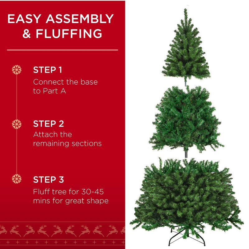 Elegant Spruce Outdoor Christmas Tree with Pre-Lit Design, 9ft