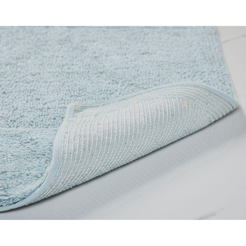 Better Trends Granada 100% Cotton Tufted Non-Slip Backing Bath Rug Set 3 PC (17" x 24" | 24" x 40" | 20" x 20") - Blue