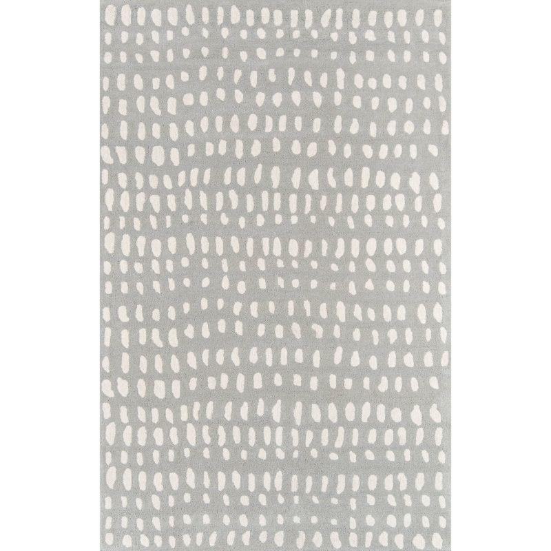 3'6"x5'6" Delmar Area Rug Gray - Novogratz by Momeni: Chevron Pattern, Traditional Style, Wool, Low Pile, Indoor Use