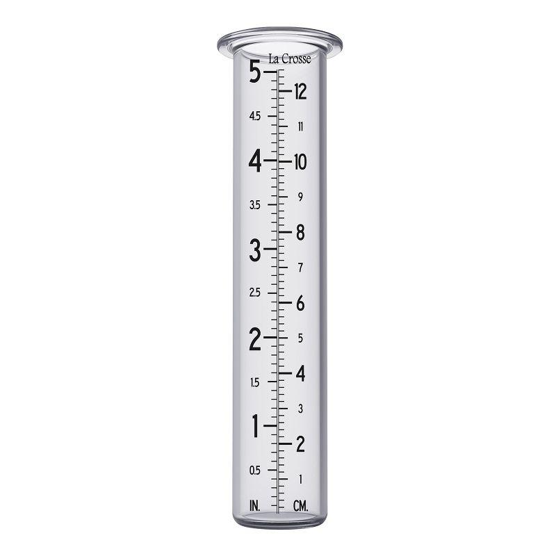 Clear Glass 5-Inch Replacement Rain Gauge Tube