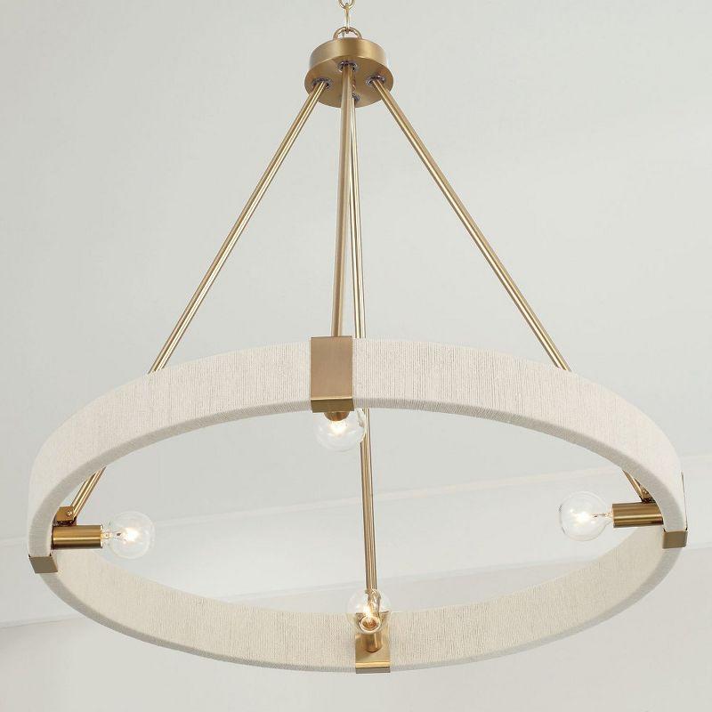 Capital Lighting Delaney 4 - Light Chandelier in  Matte Brass