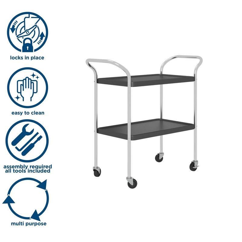 COSCO Stylaire 2 Tier Serving Cart