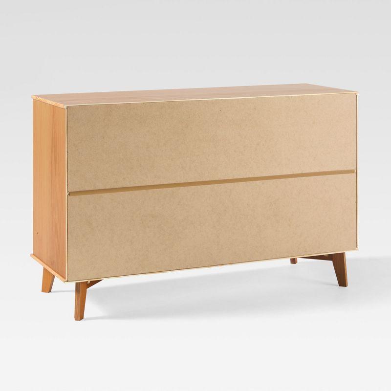 Yarber 6 Drawer Solid Wood Double Dresser