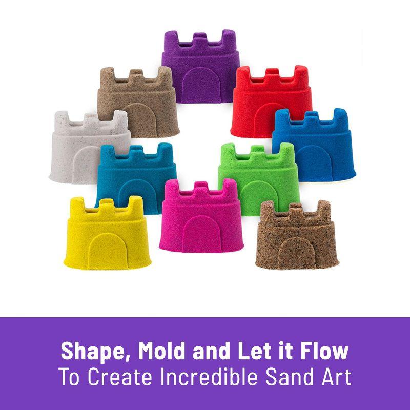 Kinetic Sand Castle Container Sand Art 10pk