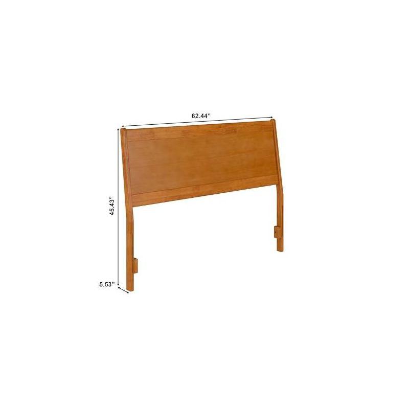 AFI Furnishings Casanova Queen Solid Wood Panel Headboard in White