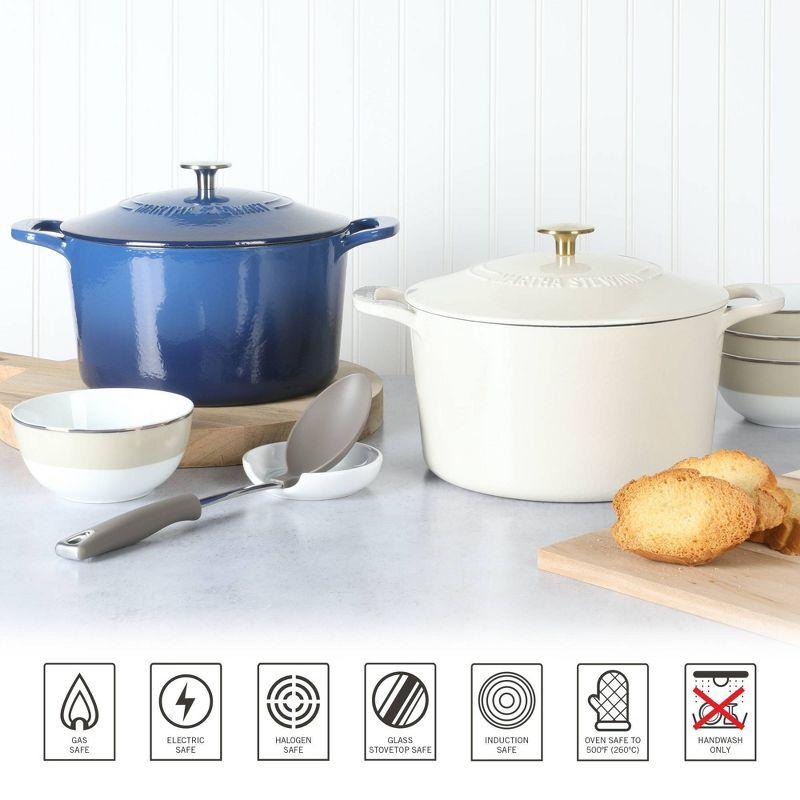 Martha Stewart Martha Stewart Gatwick 7 qt. Cast Iron Round Dutch Oven with Lid