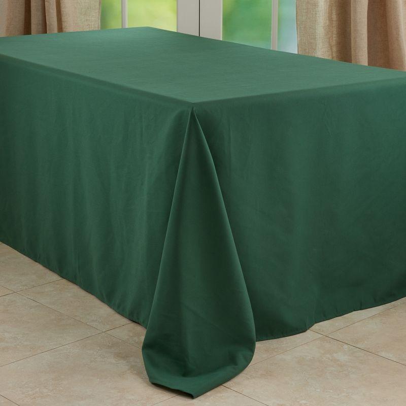 Saro Lifestyle Solid Color Everyday Tablecloth, Jasper Green, 90" x 120"