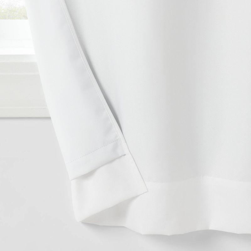 42"W x 84"L Ruffle Kids' Blackout Window Curtain Panel White - Pillowfort™