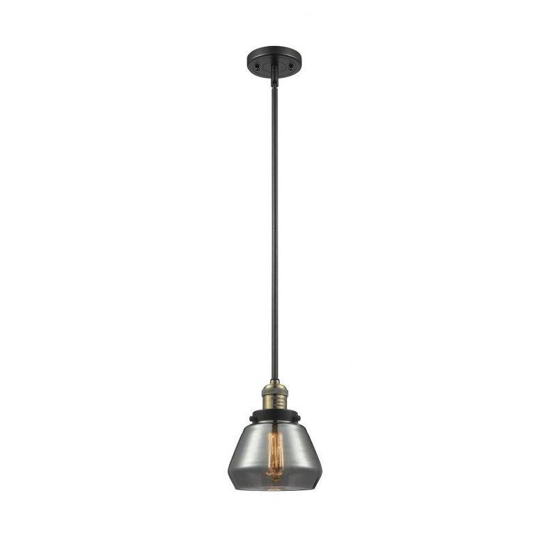 Black Antique Brass Glass Mini Pendant Light