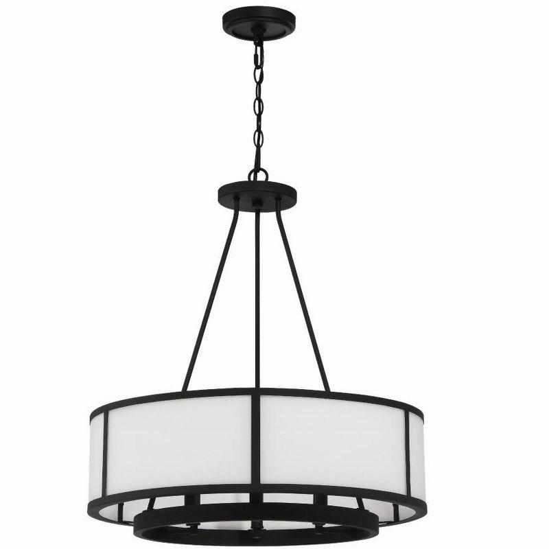 Bryant Black Forged Steel 6-Light Drum Chandelier