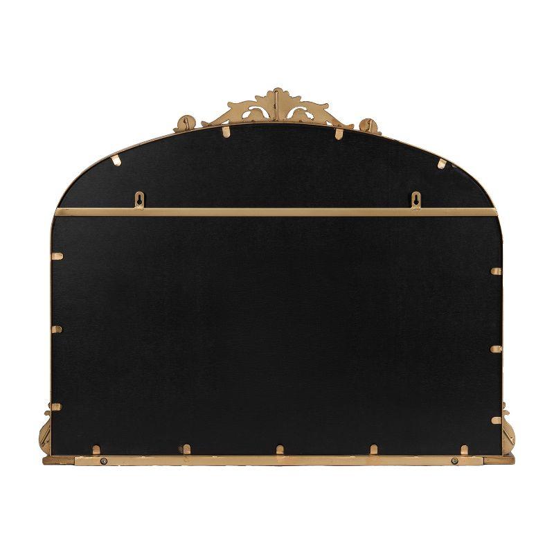 Kate & Laurel All Things Decor 33"x26" Arendahl Traditional Arch Mirror with Shelf Gold
