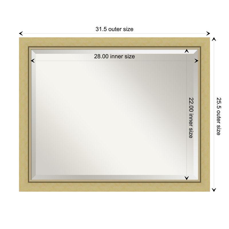 Landon Gold Narrow Framed Decorative Wall Mirror