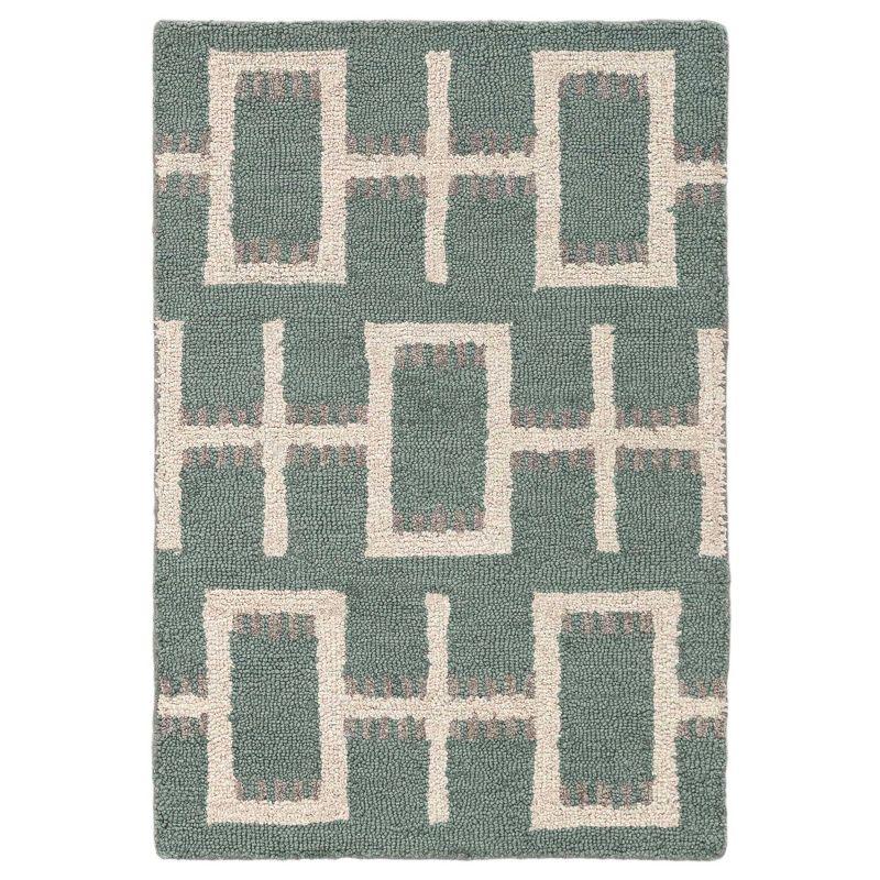 Obeetee Freya Frida Hand Made Indoor Area Rug - 2'x3' Green