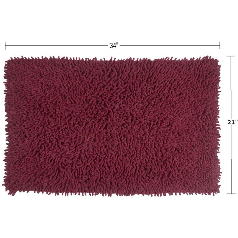 Fantasia Bath Rug Collection Cotton Shaggy Pattern Tufted Bath Rug - Home Weavers