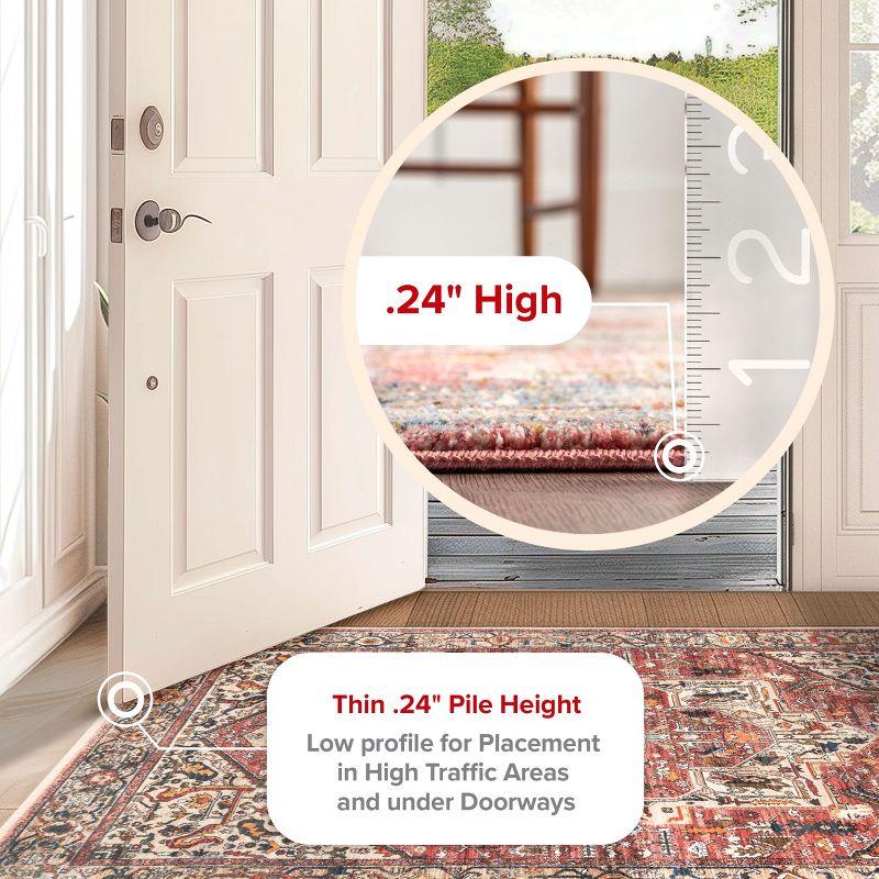 Nuloom Harriet Oriental/Persian 2x3 Accent Indoor Area Rug for Living Room Bedroom Dining Room Entryway Kitchen, Orange/Multicolor