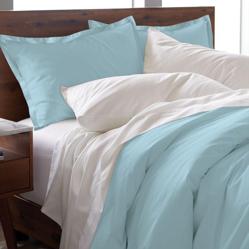 EJ Classic Premium 100% Cotton Duvet Cover Set, Breathable, Crisp, and Cool