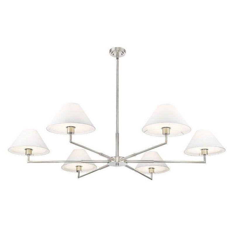 Z-Lite Leila 6 - Light Chandelier in  Brushed Nickel