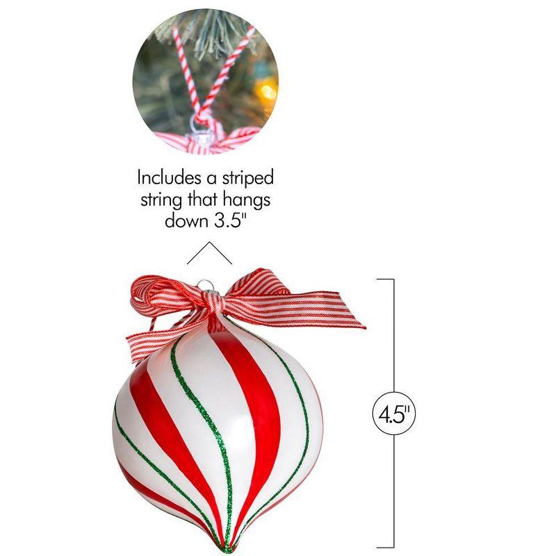 Ornativity Peppermint Candy Ornament Set –12 pc