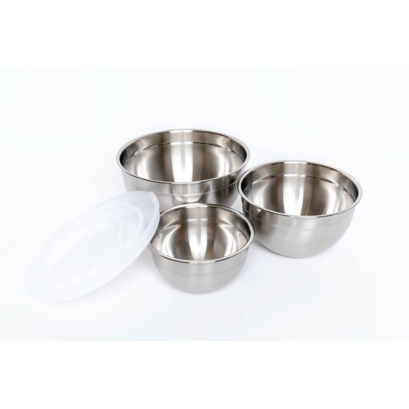 Cuisinart 3-Piece Stainless Steel Mixing Bowl Set with Lids