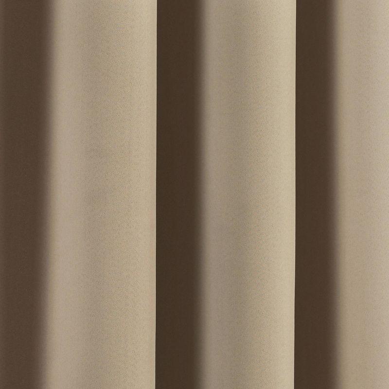 Insulated Polyester Blackout Curtain Pair