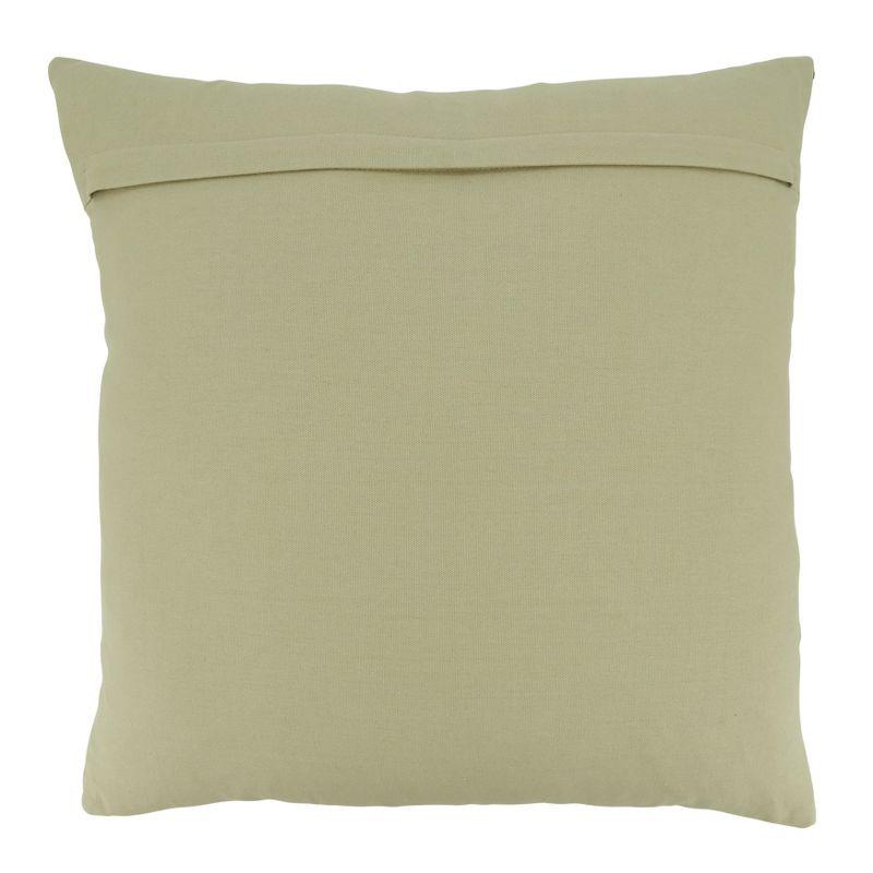 Saro Lifestyle Dash Line Throw Pillow with Down Filling