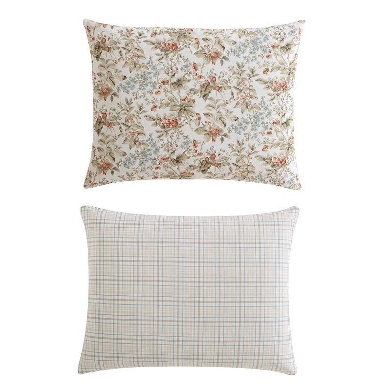 Laura Ashley Laura Ashley Bramble Floral Cotton Reversible Comforter Set