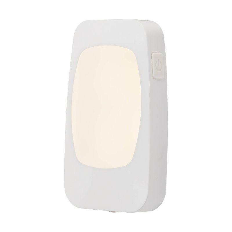 Compact White LED Power Failure Night Light with Rechargeable Battery