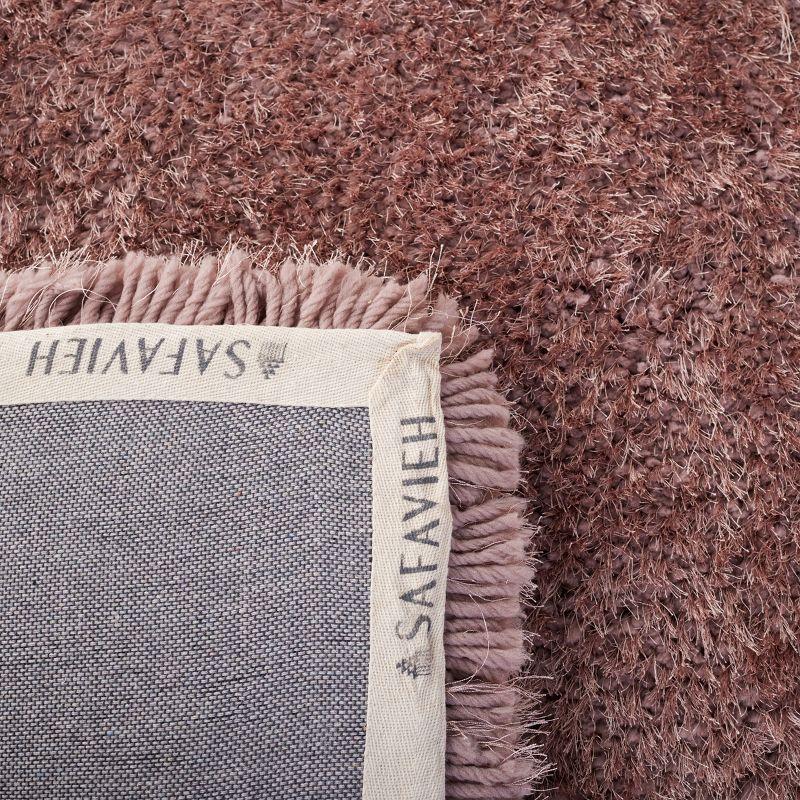 Luxe Shag SGX160 HAND TUFTED Area Rug - Brown - 8'x10' - Safavieh.