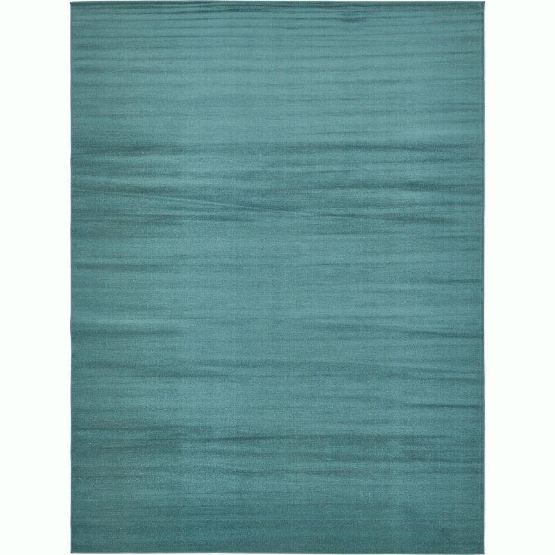 Unique Loom Williamsburg Collection Area Rug - Solid (9'  x 12' 2" Rectangle Turquoise/Teal)