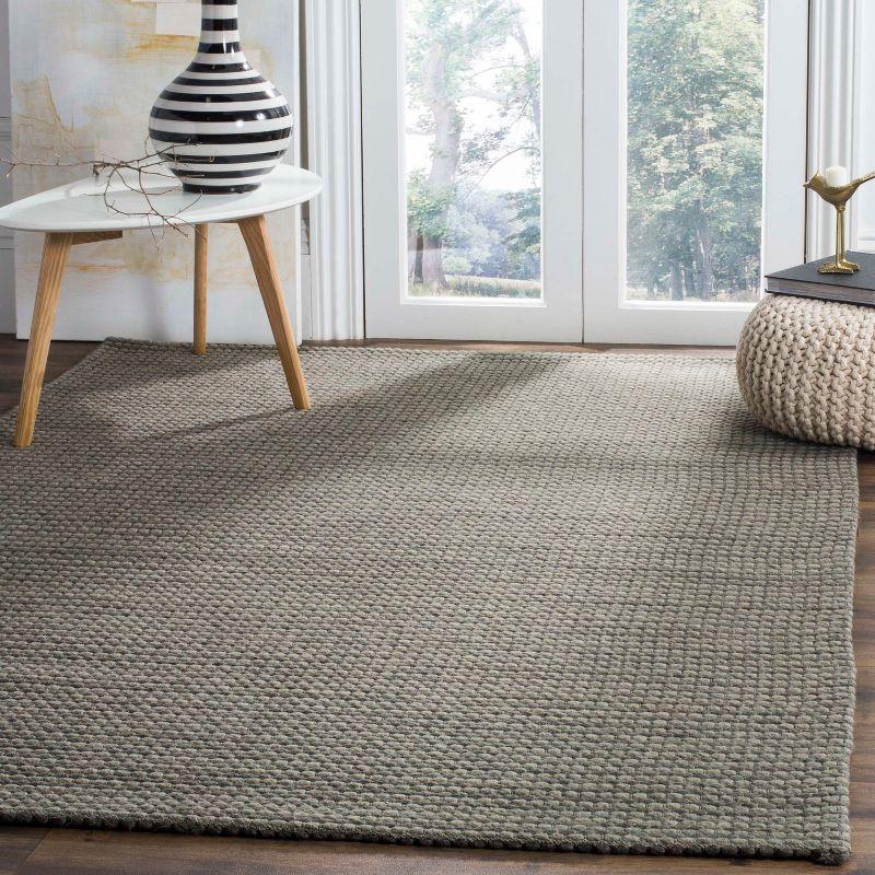 Natura NAT801 Hand Woven Indoor Area Rug - Dark Grey - 9'x12' - Safavieh