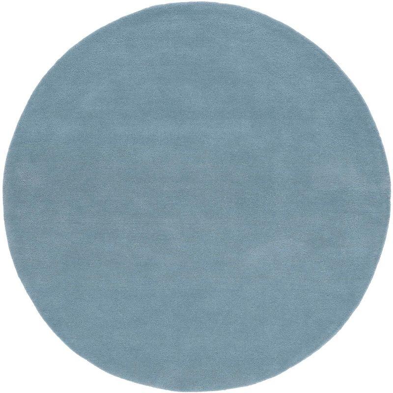 Fifth Avenue FTV128 Hand Tufted Indoor Area Rug - Blue - 5' Round - Safavieh