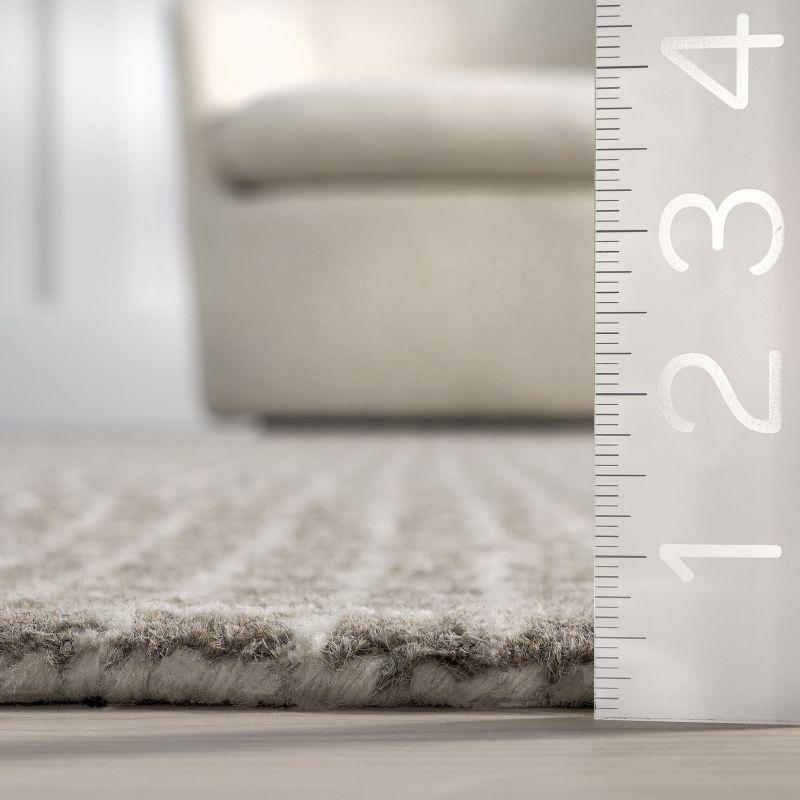 Katasha Checked Wool Area Rug