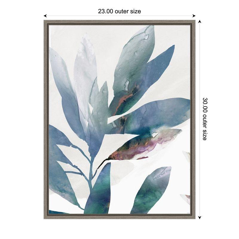 Amanti Art Indigo Sprig I by Isabelle Z Canvas Wall Art Print Framed 23 x 30-in.