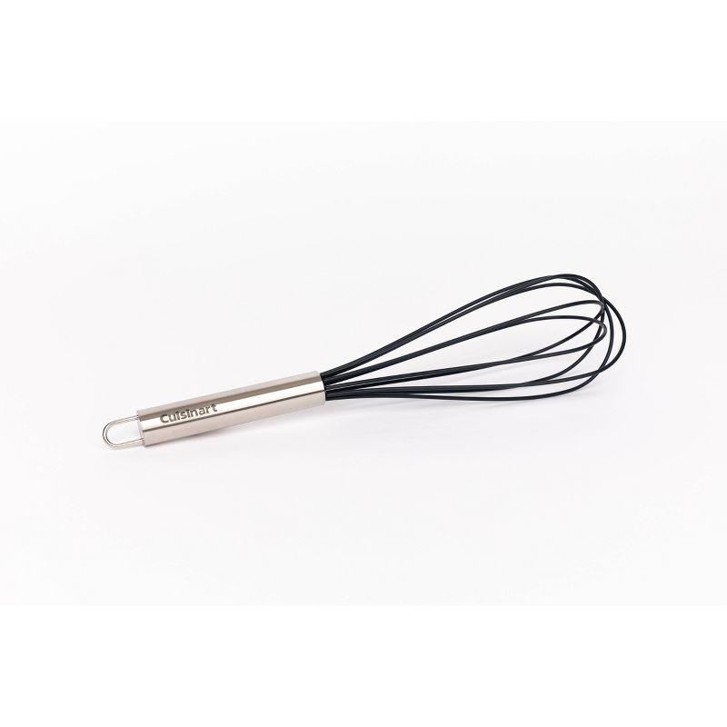 Cuisinart 12" Black Silicone Wrapped Whisk: Stainless Steel, Dishwasher-Safe, Kitchen Hand Tool, Balloon Whisk