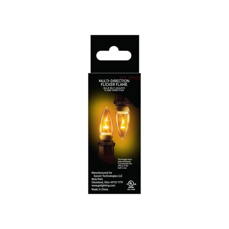 GE Flicker Flame LED Light Bulb Small Base