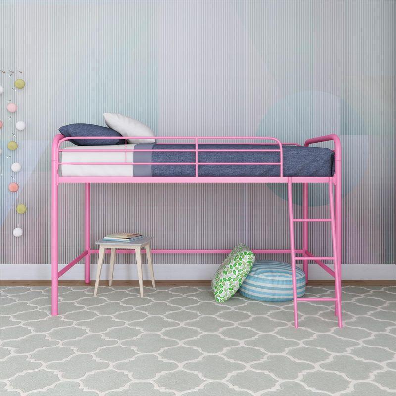 DHP Jett Junior Twin Metal Loft Bed