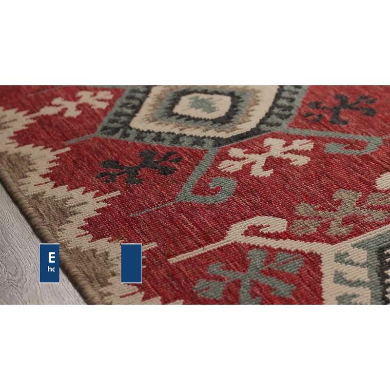 Liora Manne Ravella Falling Leaves Indoor/Outdoor Rug Natural 5' x 7'6"