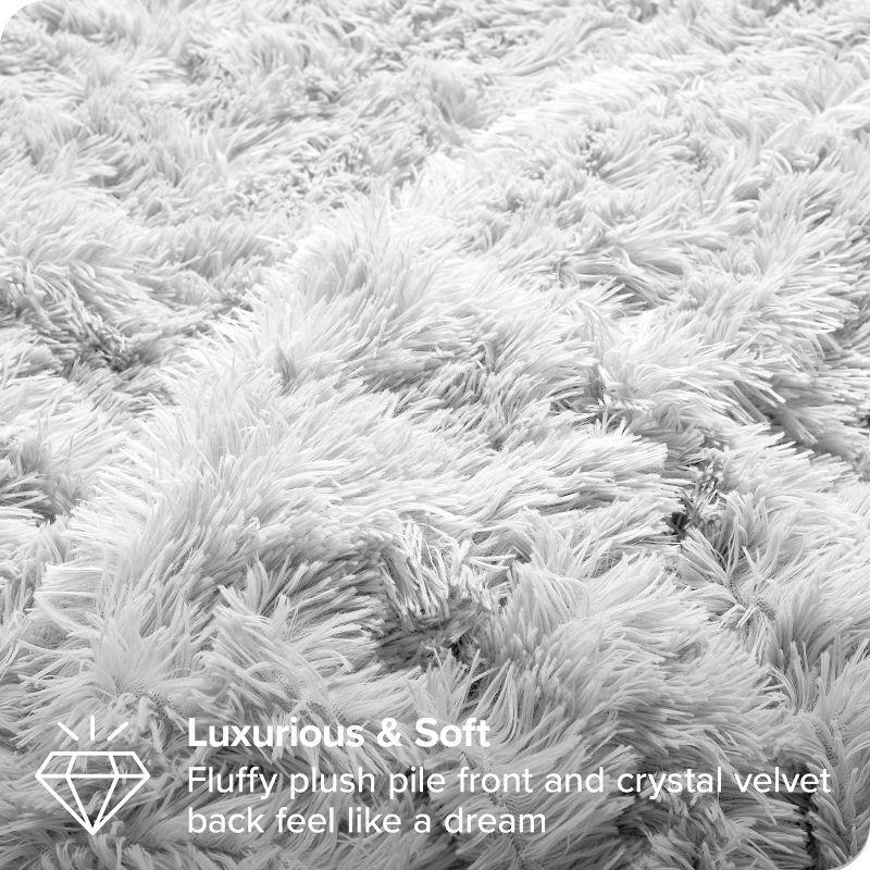 Bare Home Shaggy Fleece Plush Duvet Cover