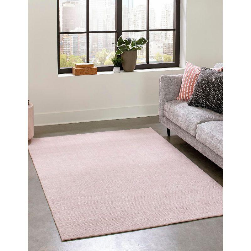 Eco-Friendly English Rose Hand-Knotted Wool Area Rug 7'10"x10'