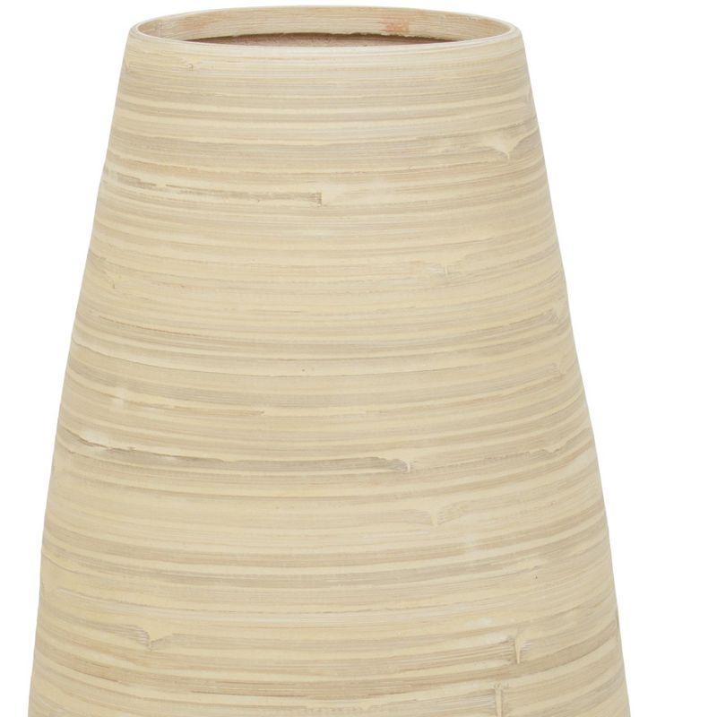 Uniquewise Handcrafted Tall Cylinder Bamboo Floor Vase – Elegant Decorative Accent for Home Offices, Hotel Lobbies, and Spa Spaces – Perfect Decor