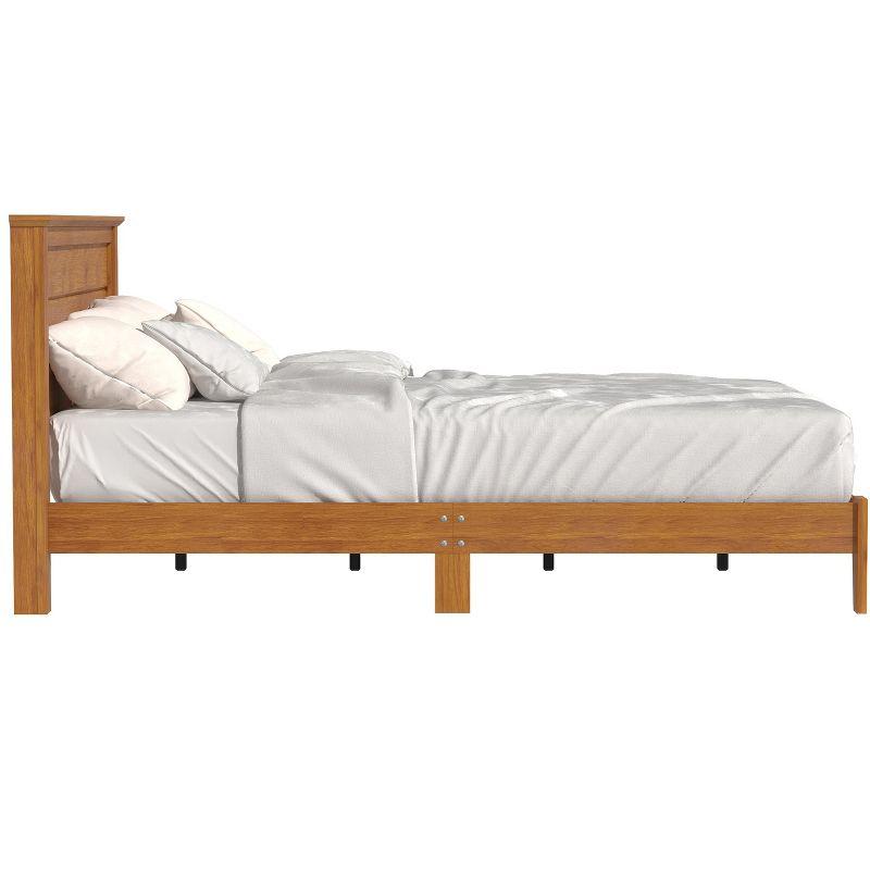 Galano Harlowin Wood Frame Queen Platform Bed With Headboard