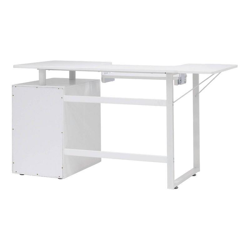 56.75'' x 23.75'' Sewing Table with Sewing Machine Platform