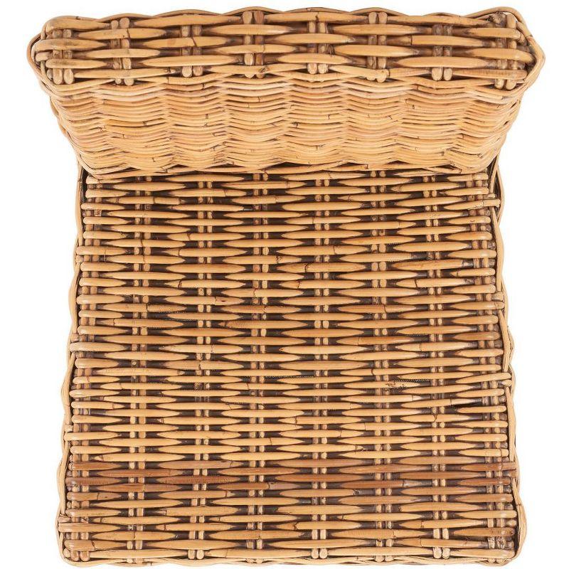 Tobie Rattan Bar Stool - BST6500 - Honey Brown Wash/Antique Brow - Safavieh